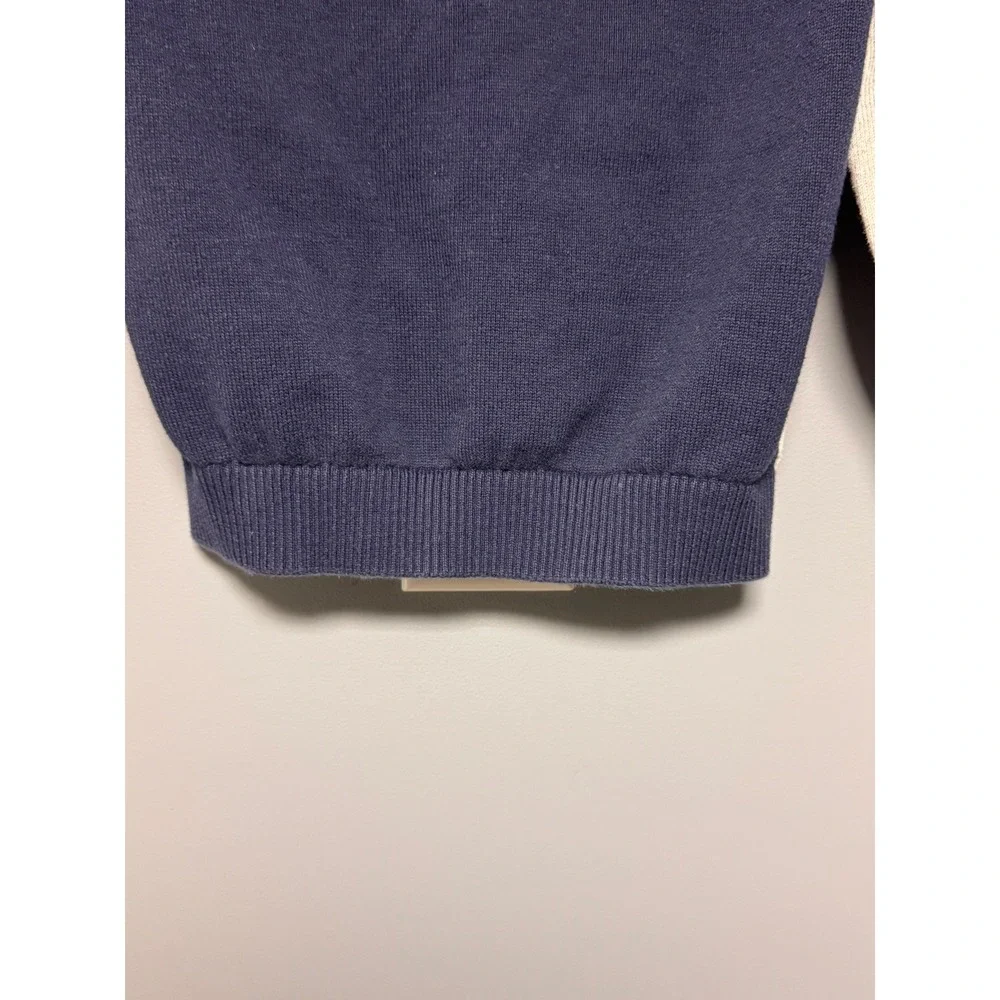 Janie and Jack Disney Mickey Mouse Kids Sweater Gray Navy Blue Cotton Size 7
